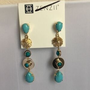 ZENZii Linear Drop Earrings (G1)